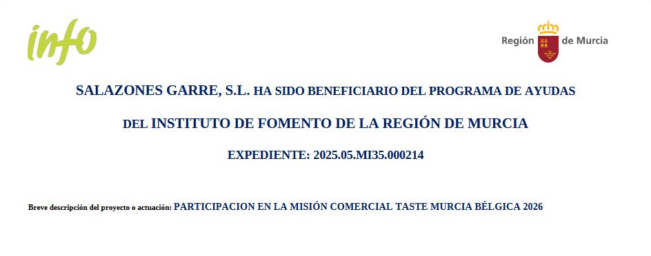 Comercial Taste Murcia Bruselas